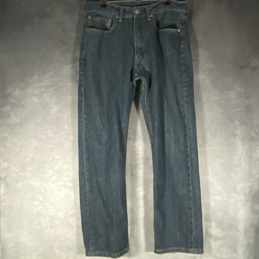 Levis 505 Jeans Mens 34x30 Blue Straight Regular Medium Wash Denim
